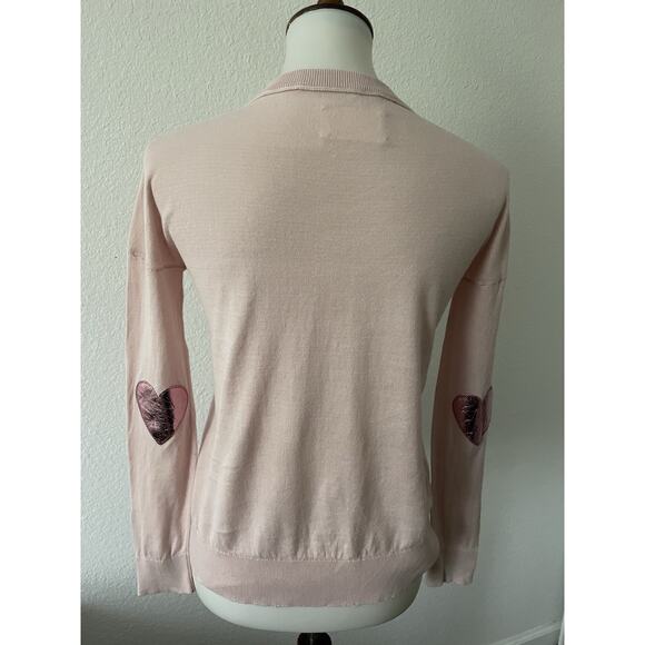 Zadig & Voltaire Sweater Pullover Cici Patch Heart Cotton FLAW - Picture 7 of 16